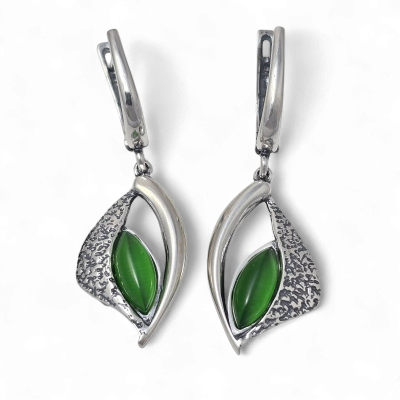 Silver earrings No. 1250