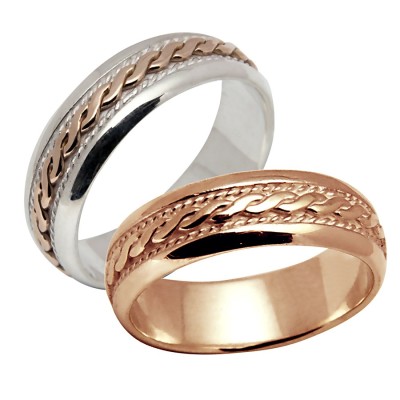 Gold & silver wedding ring Nr. 803
