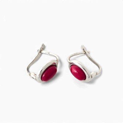 Silver earrings No. 826