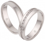 Silver wedding ring Nr. 15-17